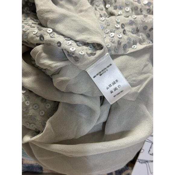 Jen's Pirate Booty for Free people Appolonia silver sequin gray tie top - Picture 8 of 9